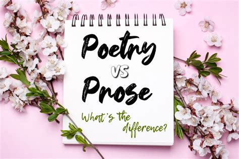 how is poetry different from prose? the rhythm of language