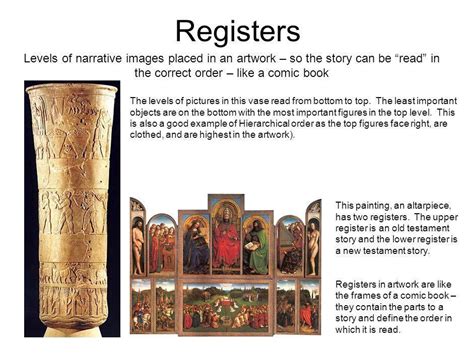 register art history definition: What role does the register of language play in the preservation and interpretation of art history?