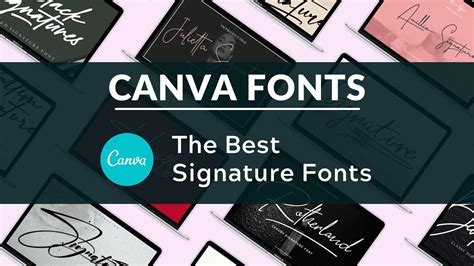 what is the best font for a cursive signature